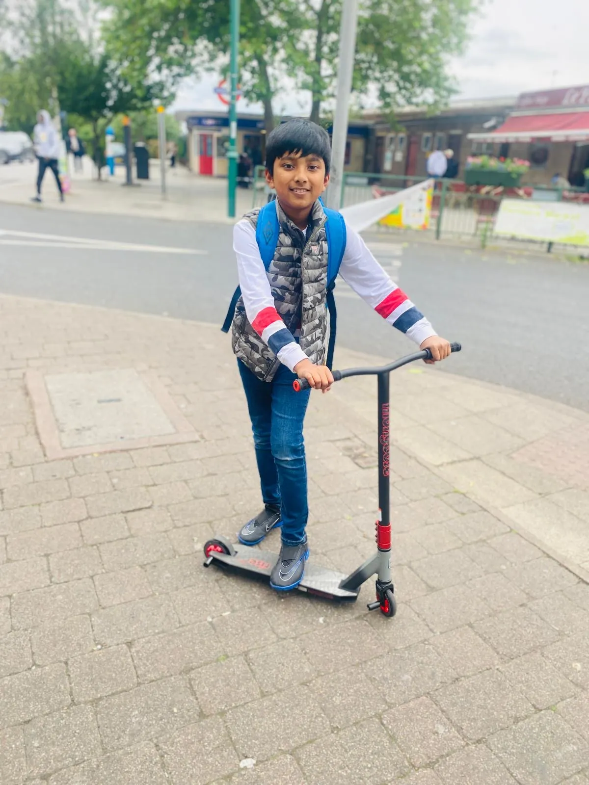 Exam Happy weekly prize winner with their stunt scooter