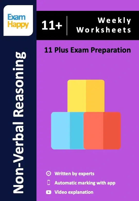 11+ NVR Worksheet Front Cover
